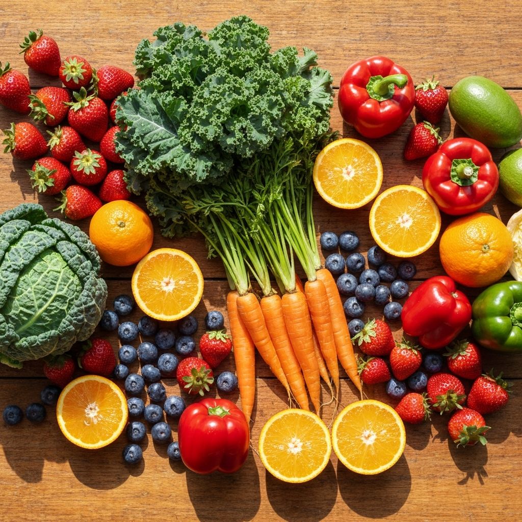 Fresh vegetables and healthy lifestyle